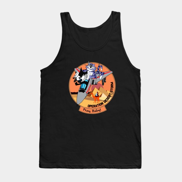 F-14 Tomcat - Operation Desert Storm - Pray, Baby! VF-31 - Clean Style Tank Top by TomcatGypsy